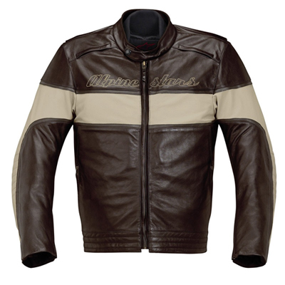 ALPINESTARS DRIFT LEATHER JACKET MARRONE