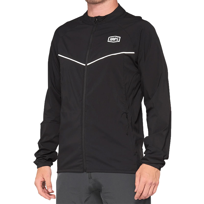 100% Corridor Windbreaker Vest Black