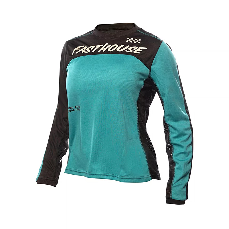 Fasthouse Classic Mercury 24.1 Damen Trikot blaugrün