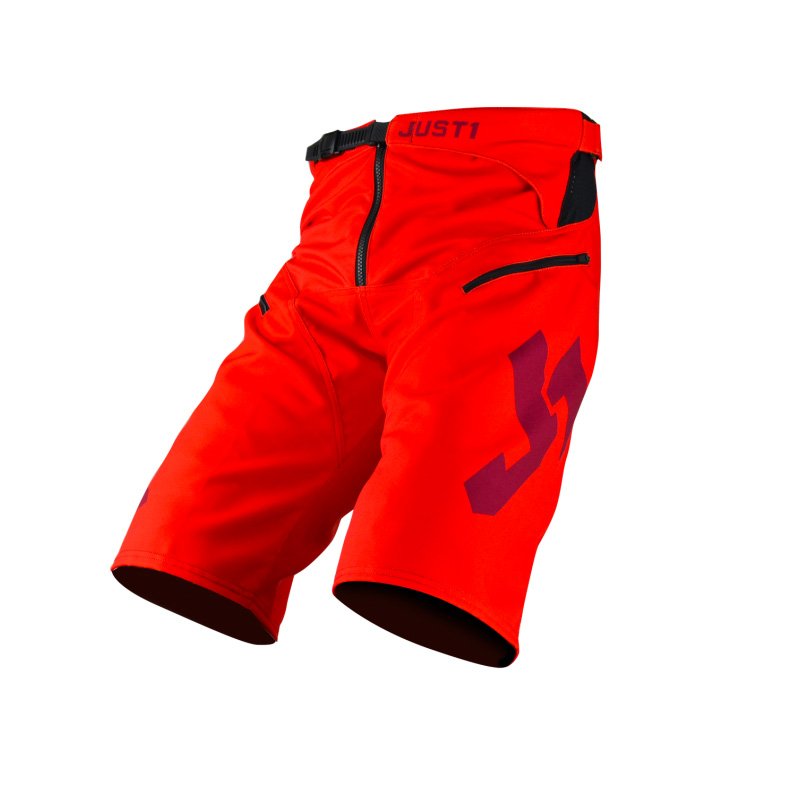 Pantaloni Corti Just-1 J Flex MTB Hype rosso