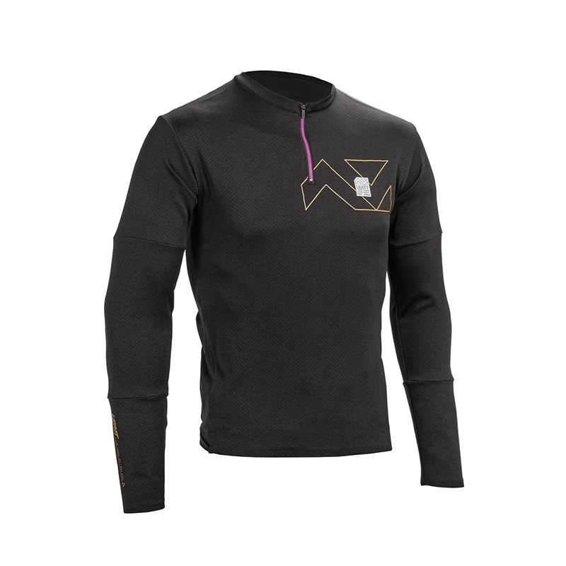 Leatt MTB Trail 4.0 Yarn Trikot schwarz