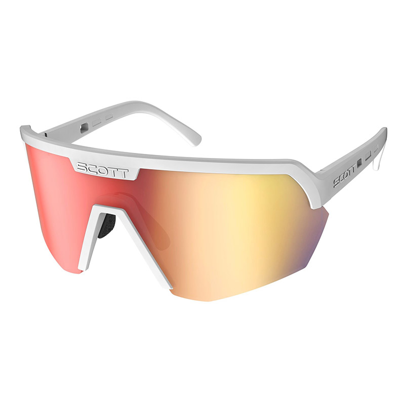 Occhiali Scott Sport Shield bianco rosso