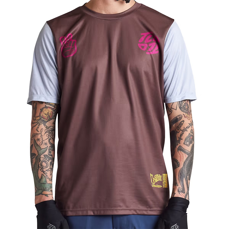 Troy Lee Designs Flowline Flipped JR Trikot braun