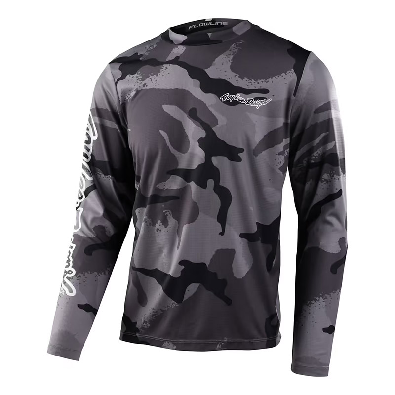 Troy Lee Designs Flowline LS Cams Jersey Carbon