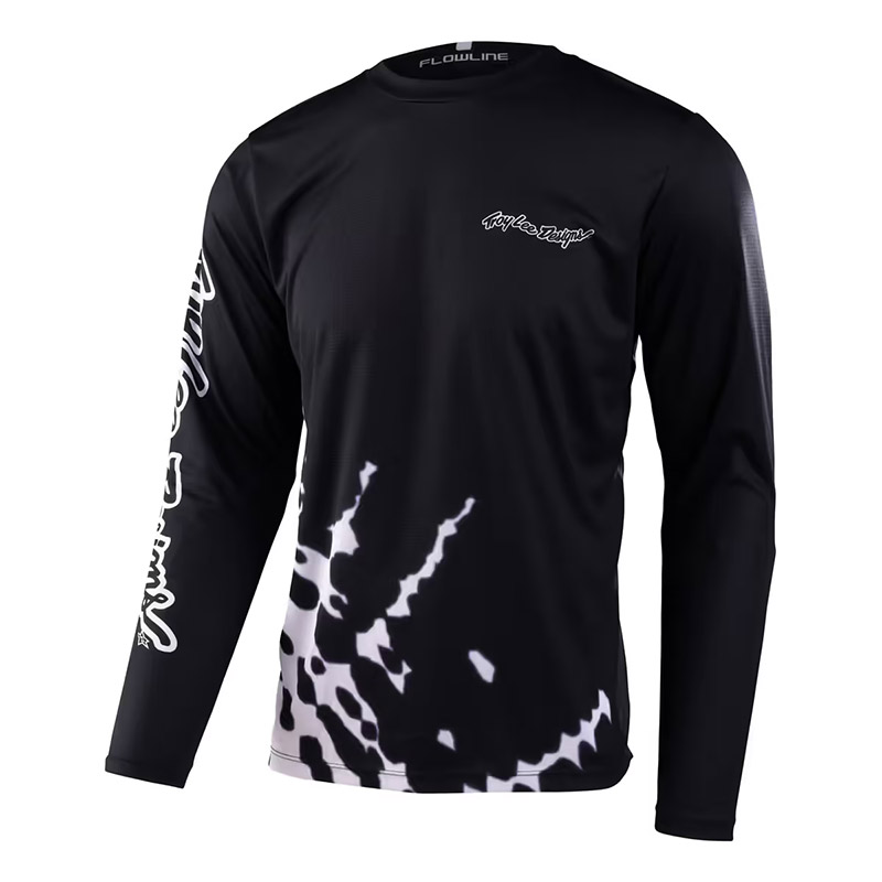 Maglia Troy Lee Designs Flowline LS Big Spin nero