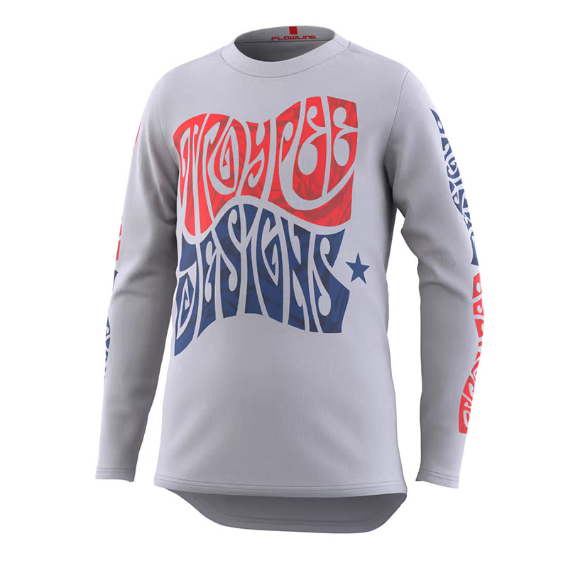 Troy Lee Designs Flowline Tripper LS JR Trikot grau