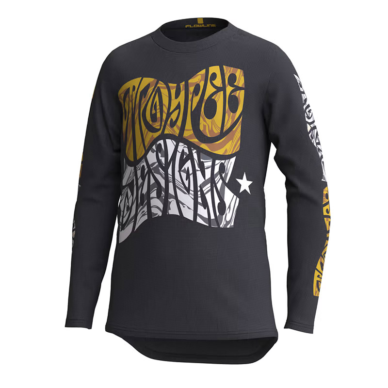 Maglia Troy Lee Designs Flowline LS Tripper JR nero