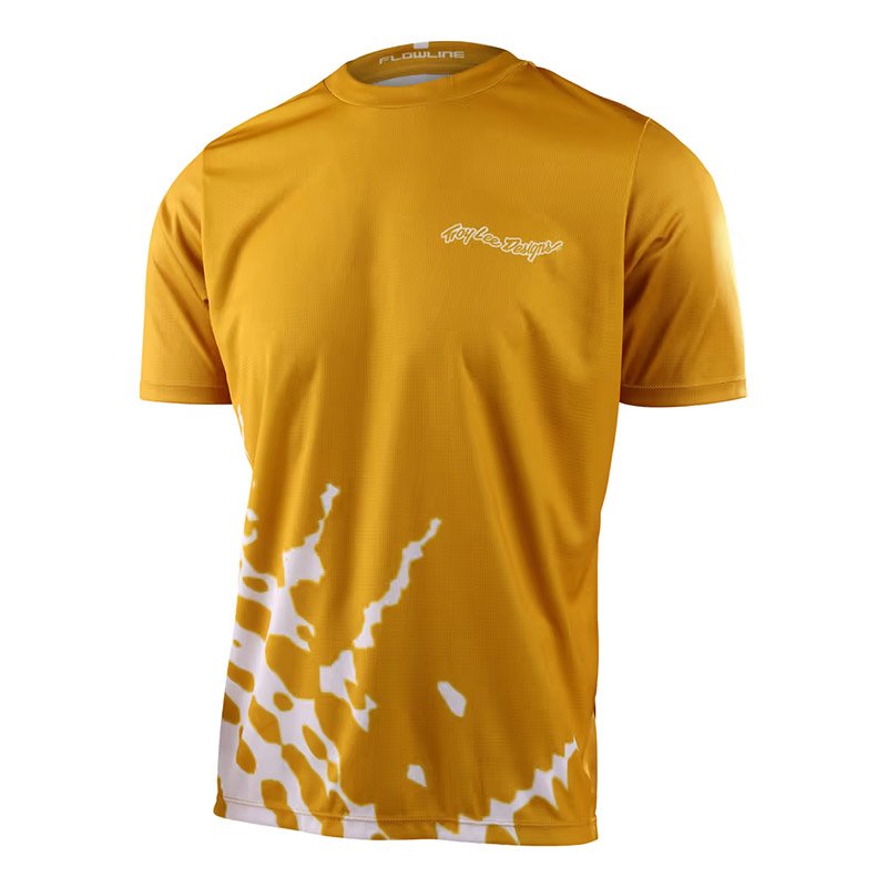 Maillot Troy Lee Designs Flowline SS Big Spin amarillo