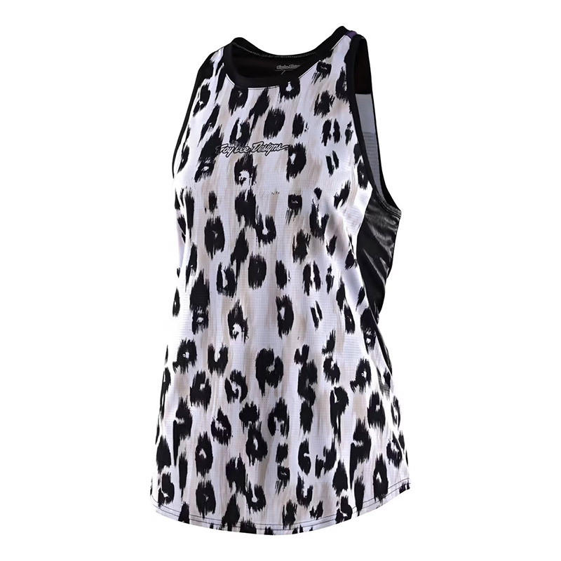 Canotta Donna Troy Lee Designs Luxe Wild Cat bianco