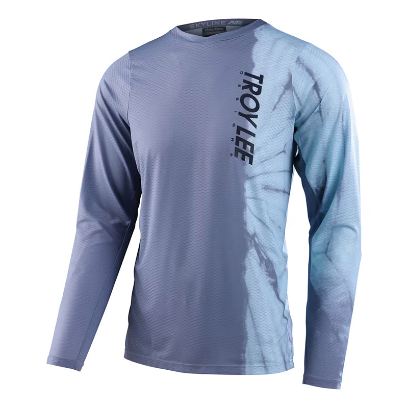 Maglia Troy Lee Designs Skyline LS Half Dye blu