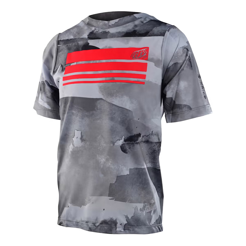 Maglia Troy Lee Designs Skyline SS Blocks Jr grigio