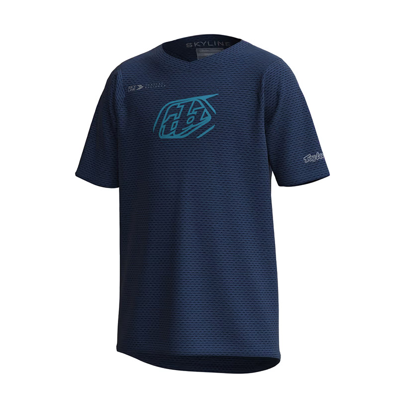 Maillot Troy Lee Designs Skyline SS JR bleu