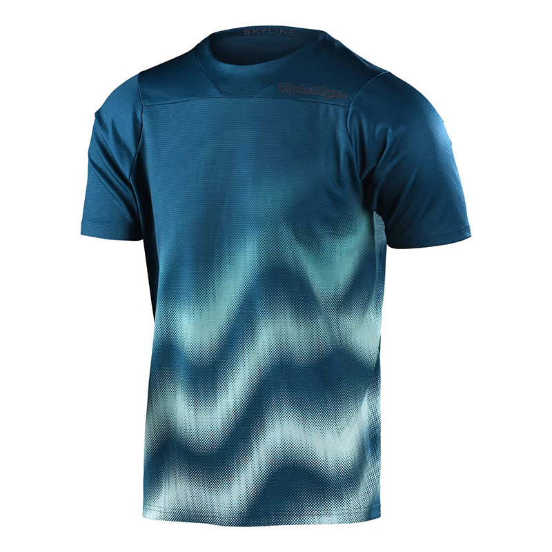 Maglia Troy Lee Designs Skyline Wave SS verde