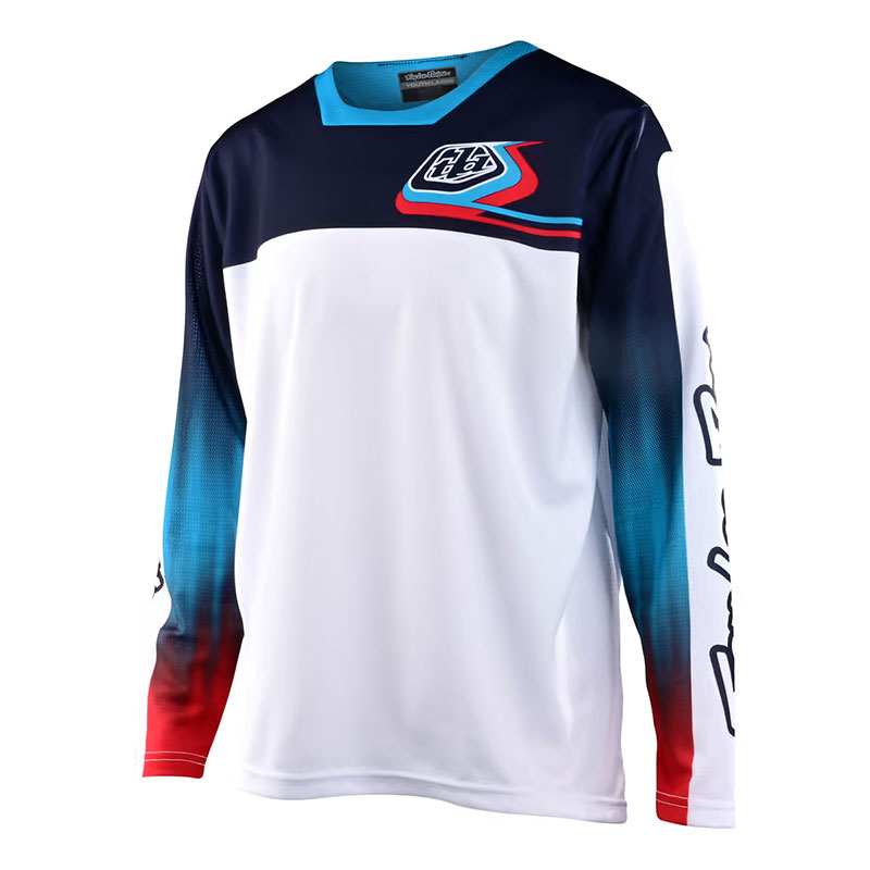 Maglia Bimbo Troy Lee Designs Sprint Jet LS bianco