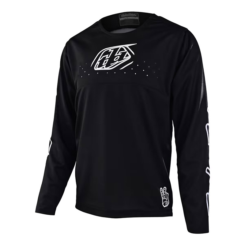 Maglia Troy Lee Designs Sprint Icon JR 23 nero