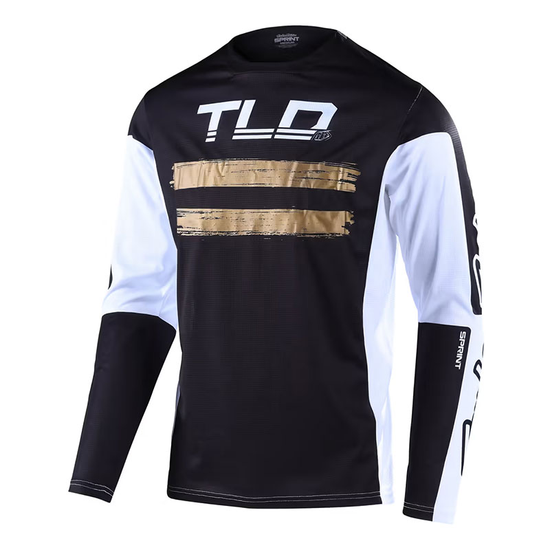 Maglia Troy Lee Designs Sprint Marker LS nero