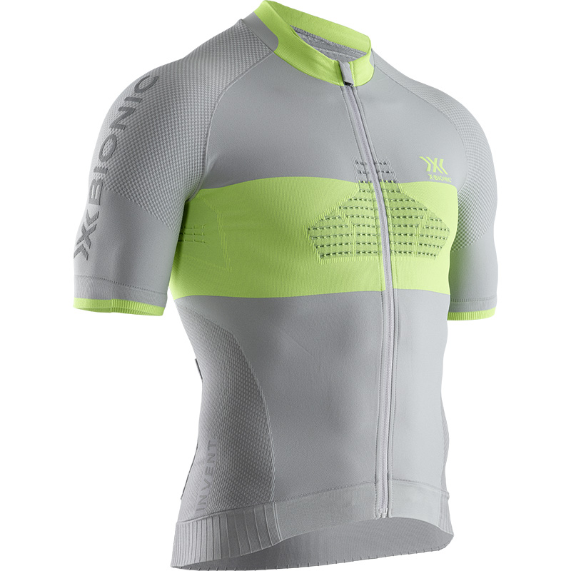 Maglia Bici X-Bionic Invent R Zip SS dolomite grigio