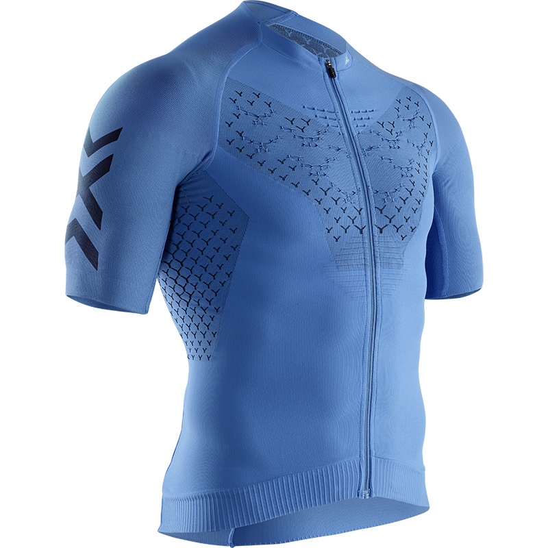 Maglia Bici X-Bionic Twyce 4.0 Zip SL blu