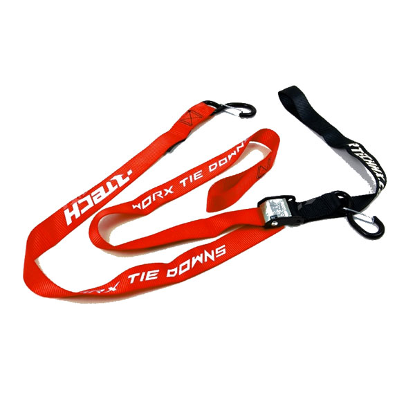 Racetech Tie Downs W/safety Lock Red