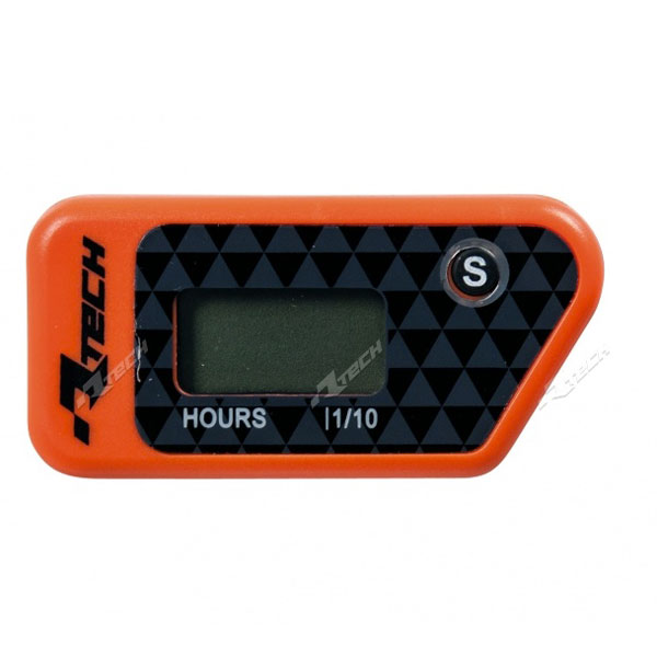 Racetech Wireless Erasable Hour Meter Orange