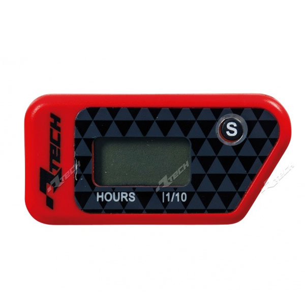 Racetech Wireless Erasable Hour Meter Red