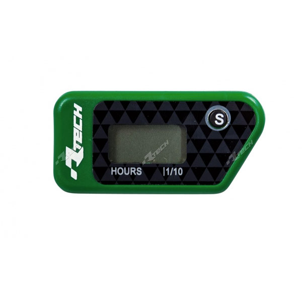 RACETECH CONTAORE ELETTRONICO WIRELESS RESETTABILE VERDE