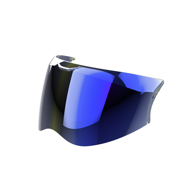 Blue iridium visor hot sale