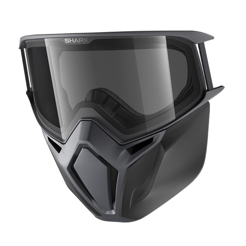 Kit Maschera Shark Ac33055 Street Drak Argento | MotoStorm