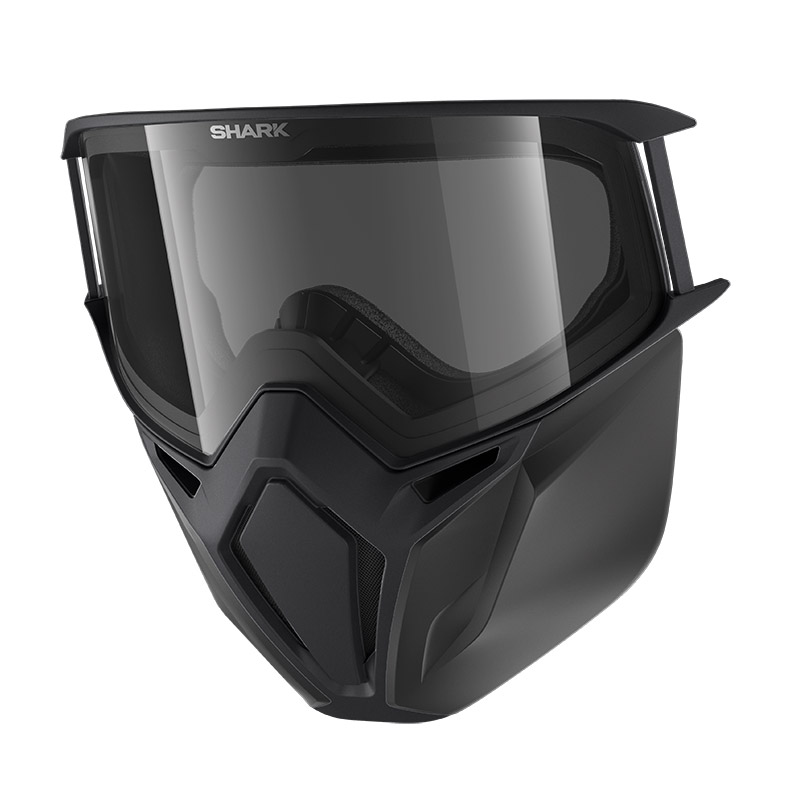 Kit Maschera Shark AC33055 Street Drak nero