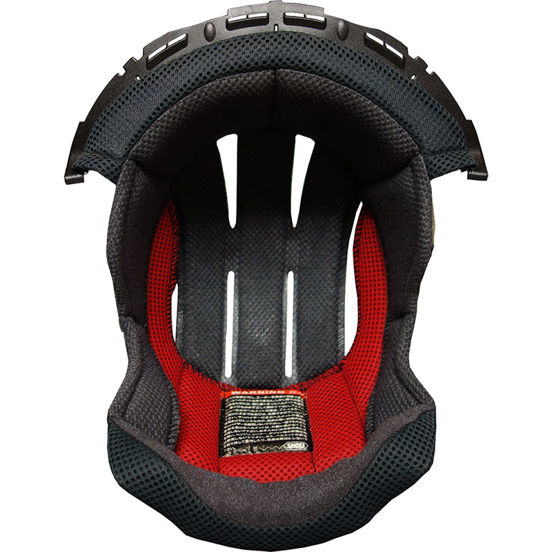 Cuffia superiore Shoei Type-H Hornet ADV nero rosso