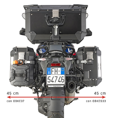 Kit Valigie Givi Trekker Outback Evo 33-37 R1300 GS nero