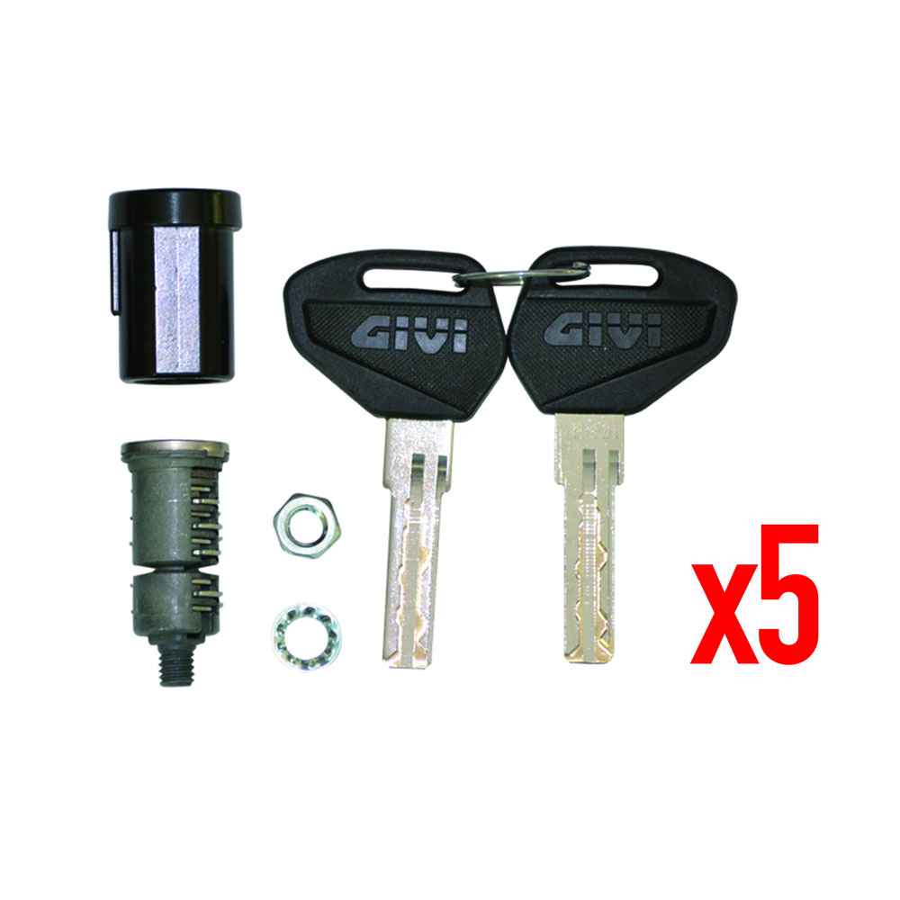 GIVI KIT UNIFICAZIONE CHIAVI SECURITY LOCK PER 5 VALIGIE SL105