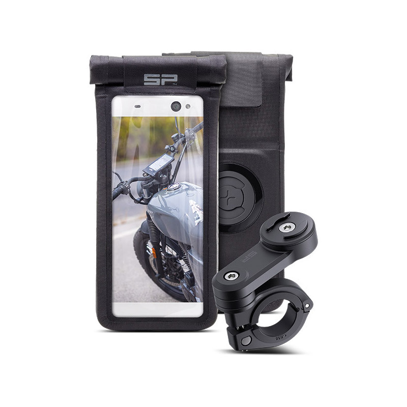 Motorcycle GPS mount with Smartphone Drybag - SW-MOTECH