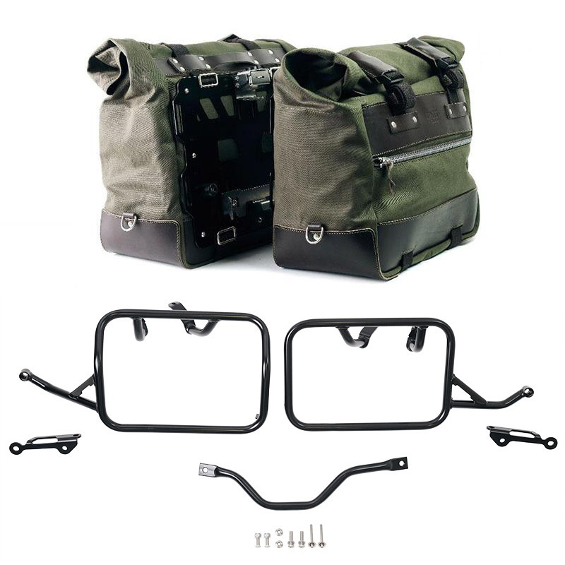 Unit Garage Cult Canvas Side Bags 40/50 R12 Green