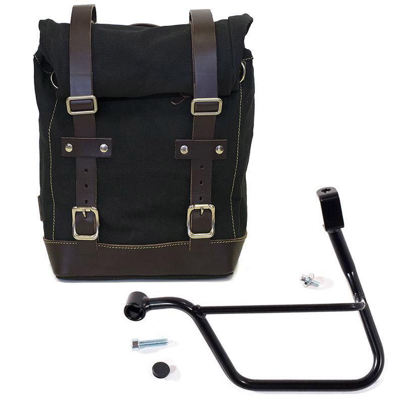 Borsa laterale Unit Garage Canvas Bonneville marrone