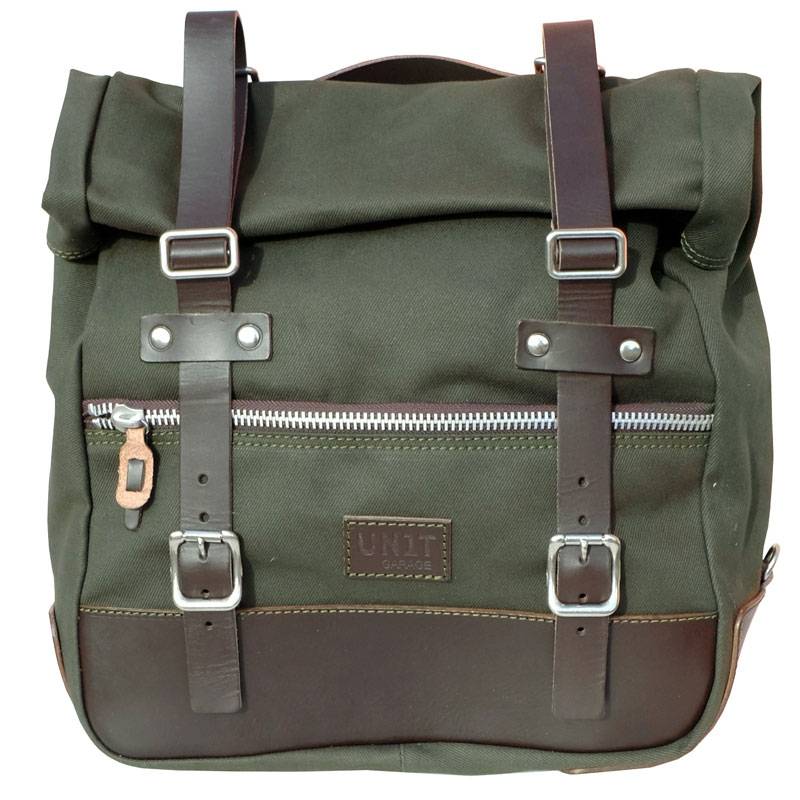 Unit Garage 1 Borsa laterale universale U003 verde/marrone