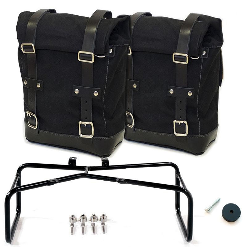 Unit Garage Canvas R Ninet Side Bags Kit Black