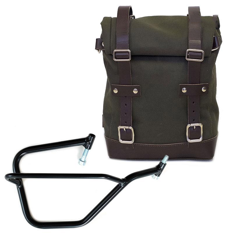 Borsa Canvas+Telaio DX Unit Garage verde marrone