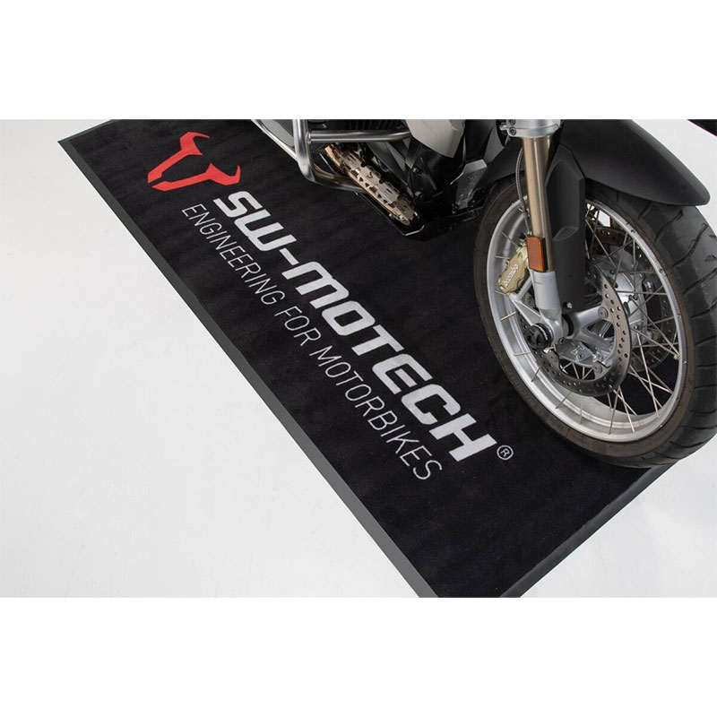 Sw Motech Print Bike Carpet White Red