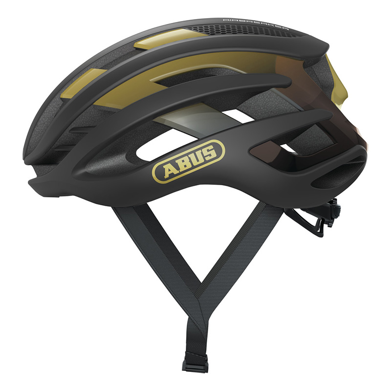 Casco Bici Abus Airbreaker nero oro