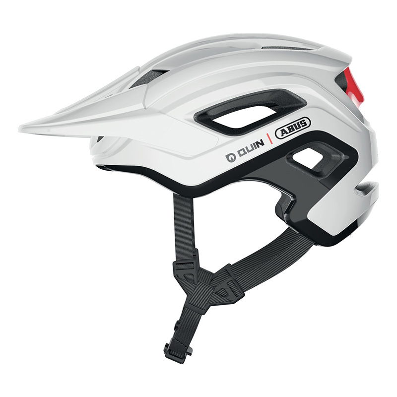 Casco Bici Abus Cliffhanger Quin shiny bianco