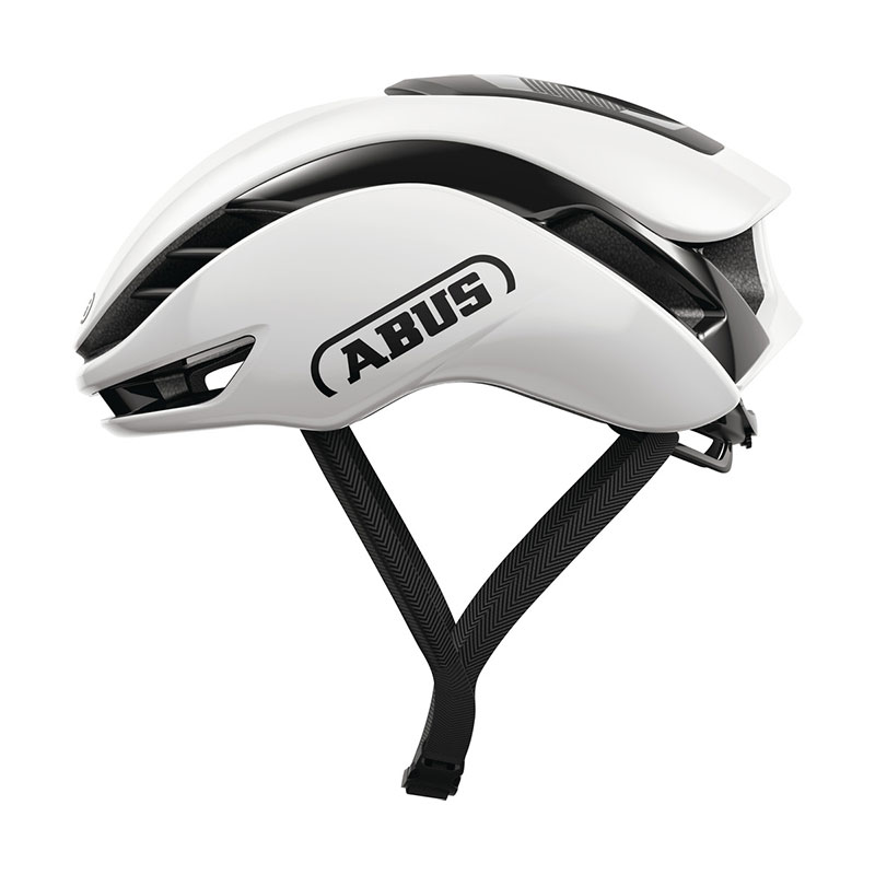 Abus Gamechanger 2.0 Round Fit Helm shiny weiss