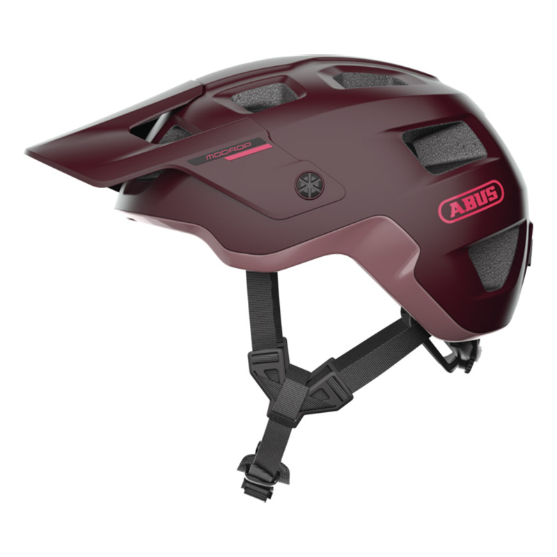 Casco Bici Abus Modrop wildberry rosso