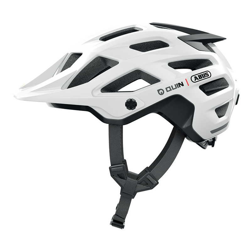 Casco Bici Abus Moventor 2.0 Quin shiny bianco