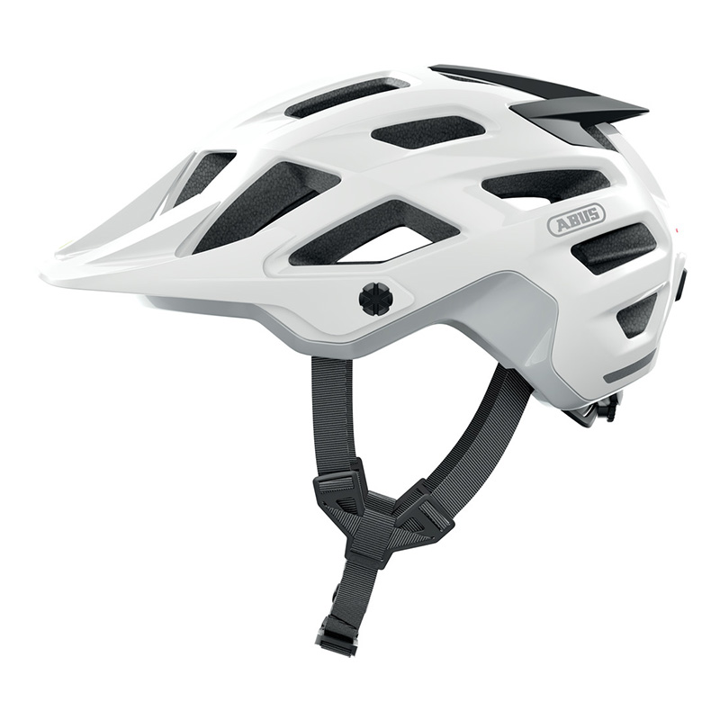 Casco Bici Abus Moventor 2.0 shiny bianco