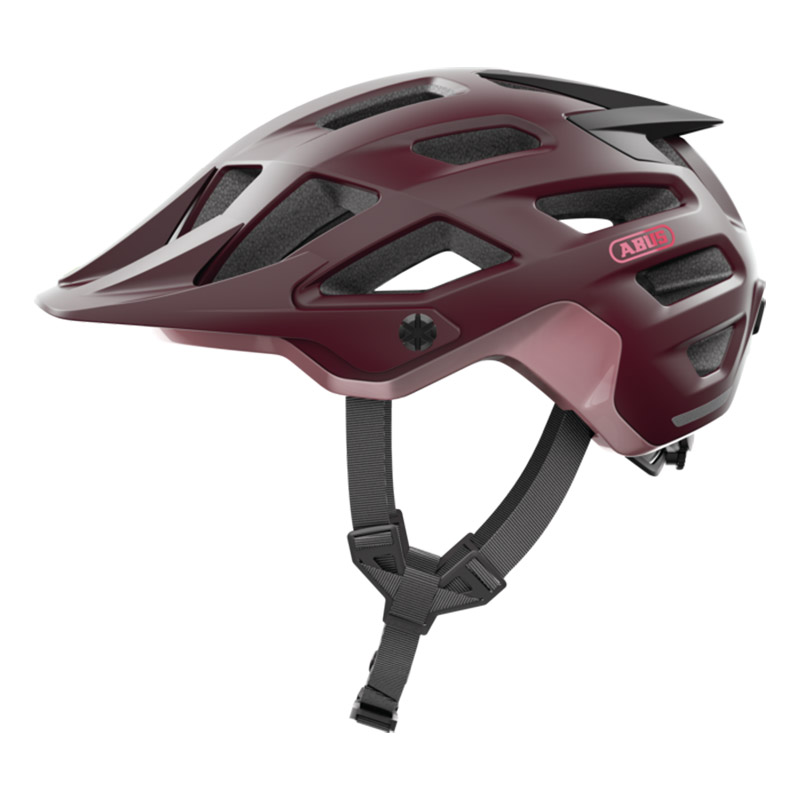 Casco Bici Abus Moventor 2.0 wildbearry rosso