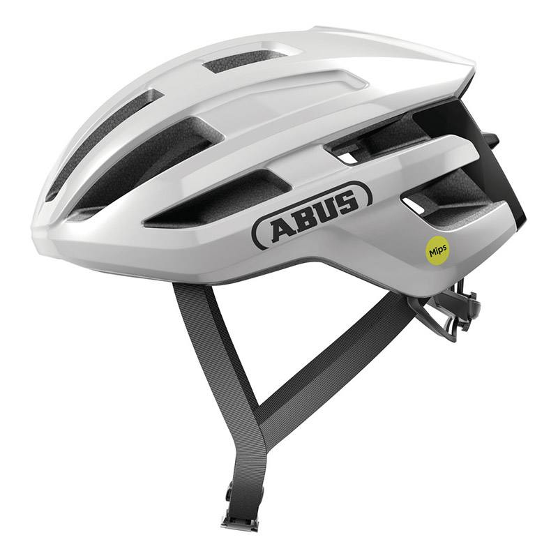 Casco Abus PowerDome Mips shiny bianco