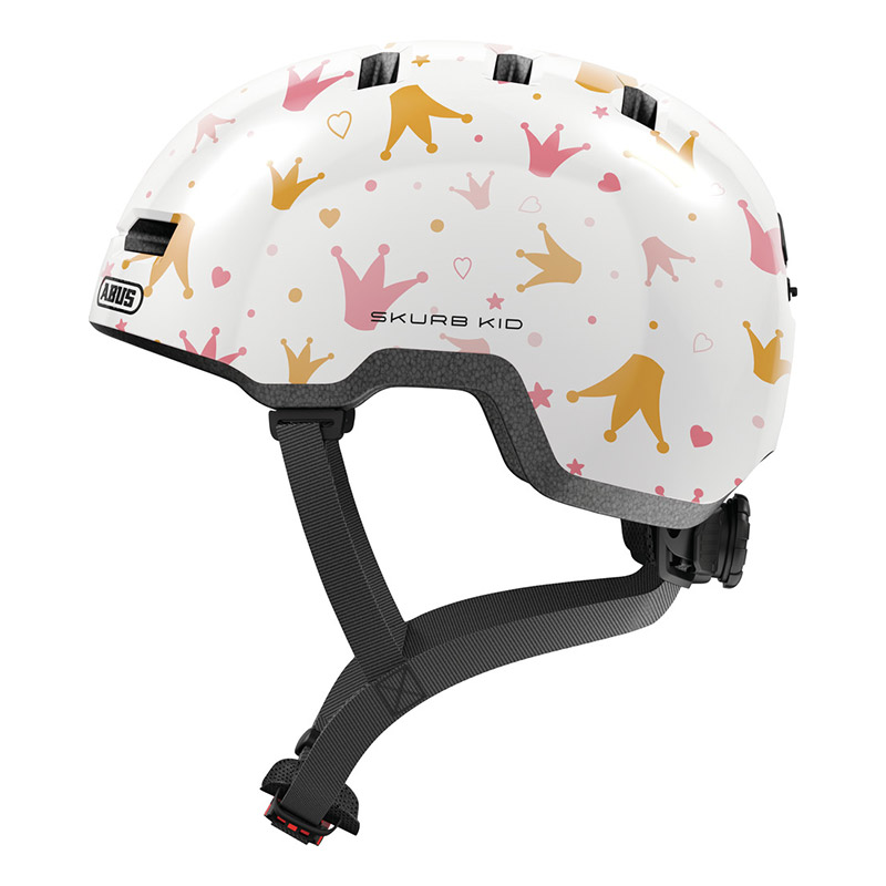 Casco Bimbo Abus Skurb Kid bianco crowns