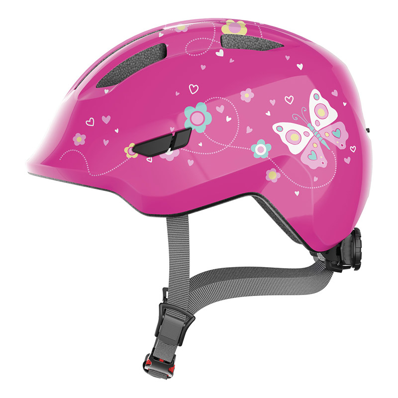 Casco Bimbo Abus Smiley 3.0 butterfly rosa