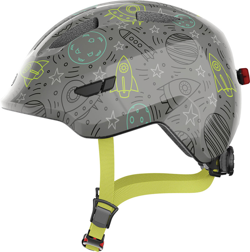 Casco Bimbo Abus Smiley 3.0 LED grigio space